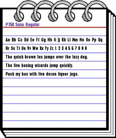 P760-Sans Regular animated font preview P760-Sans Regular animated font preview