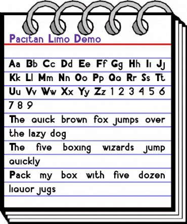 Pacitan Limo Demo Regular animated font preview