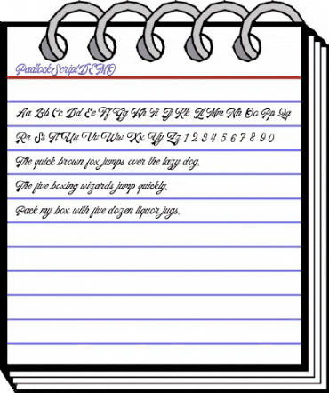 Padlock Script DEMO Regular animated font preview Padlock Script DEMO Regular animated font preview