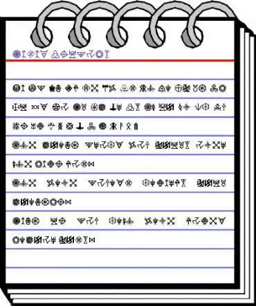 Pagan Symbols Regular animated font preview Pagan Symbols Regular animated font preview