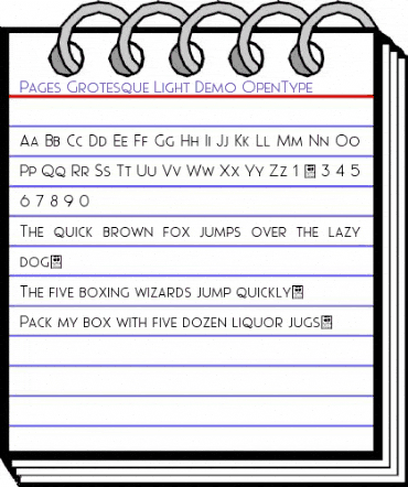 Pages Grotesque Light Demo Regular animated font preview Pages Grotesque Light Demo Regular animated font preview