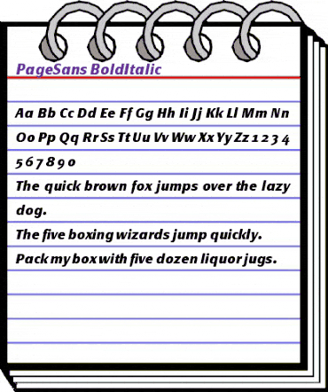 PageSans-BoldItalic Regular animated font preview PageSans-BoldItalic Regular animated font preview
