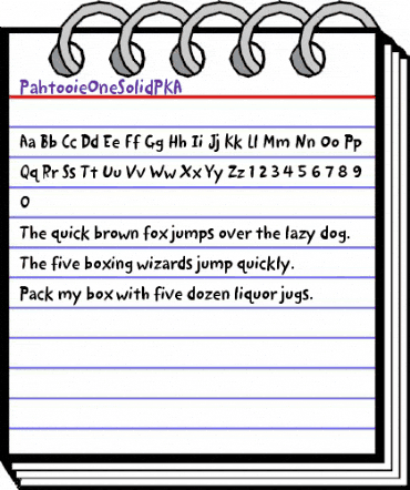 PahtooieOneSolidPKA Regular animated font preview