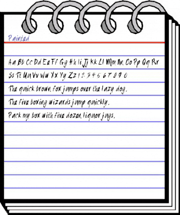 Painted Regular animated font preview Painted Regular animated font preview