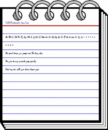 Pallistha Regular animated font preview Pallistha Regular animated font preview