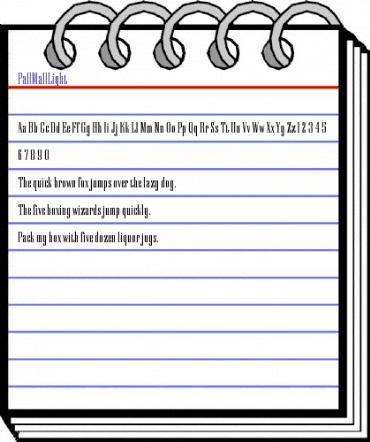 PallMallLight Roman animated font preview PallMallLight Roman animated font preview