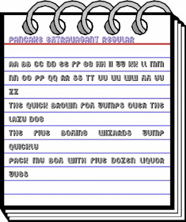 Pancake Extravagant Regular animated font preview Pancake Extravagant Regular animated font preview