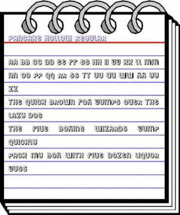 Pancake Hollow Regular animated font preview Pancake Hollow Regular animated font preview