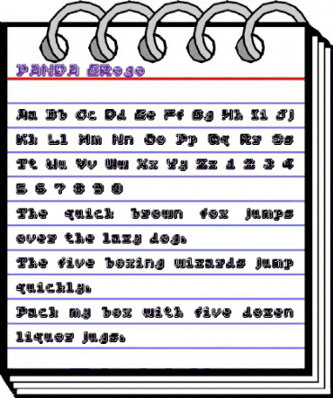 PANDA ERogo animated font preview