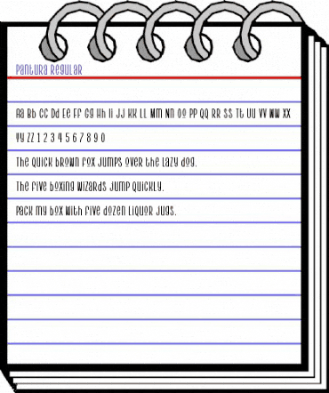 Pantura Regular animated font preview Pantura Regular animated font preview