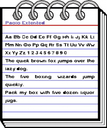 Paolo Extented Normal animated font preview Paolo Extented Normal animated font preview