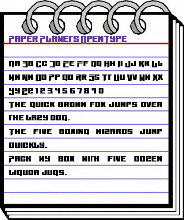 Paper Planets Regular animated font preview Paper Planets Regular animated font preview