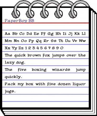 PaperBoy BB Regular animated font preview PaperBoy BB Regular animated font preview