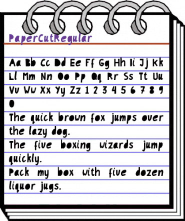 PaperCut Regular animated font preview PaperCut Regular animated font preview