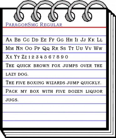 ParagonSmc Regular animated font preview