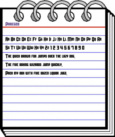 Paregos Medium animated font preview Paregos Medium animated font preview