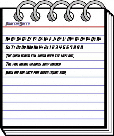 Paregos Italic animated font preview Paregos Italic animated font preview