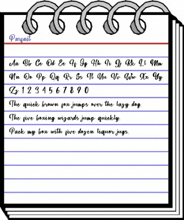 Parfait Regular animated font preview Parfait Regular animated font preview