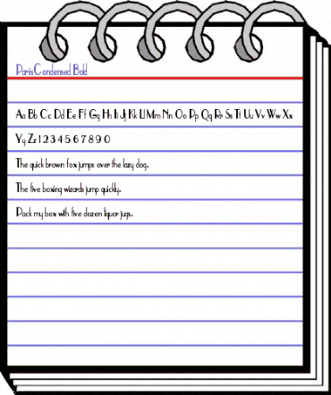 ParisCondensed Bold animated font preview ParisCondensed Bold animated font preview