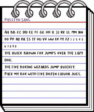 Passtyn Sans Regular animated font preview Passtyn Sans Regular animated font preview