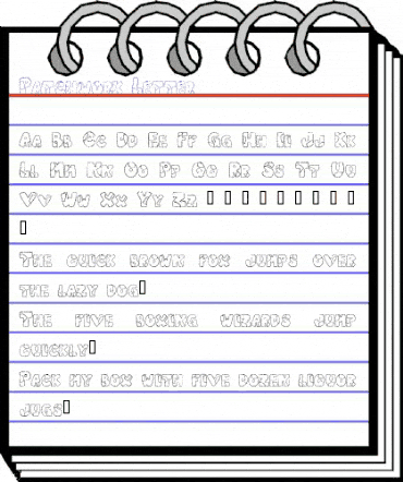 Patchwork Letter Regular animated font preview