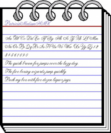 PatriciaMediumHMK Regular animated font preview