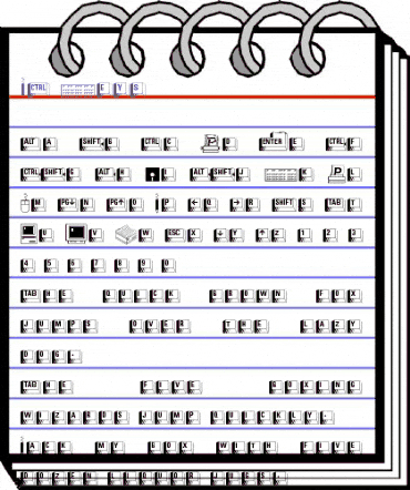 PC Keys Regular animated font preview