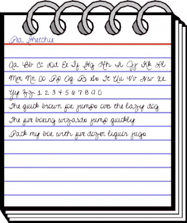 Pea Gretchie Regular animated font preview Pea Gretchie Regular animated font preview