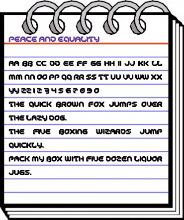 Peace And Equality Regular animated font preview Peace And Equality Regular animated font preview