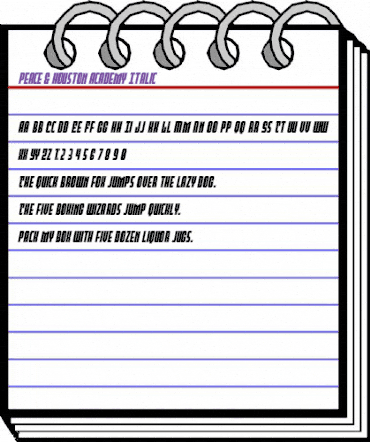 Peace & Houston Academy Italic Regular animated font preview Peace & Houston Academy Italic Regular animated font preview