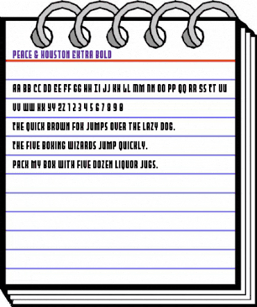 Peace & Houston Extra Bold Regular animated font preview Peace & Houston Extra Bold Regular animated font preview