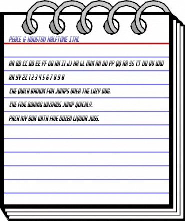 Peace & Houston Halftone Ital Regular animated font preview Peace & Houston Halftone Ital Regular animated font preview