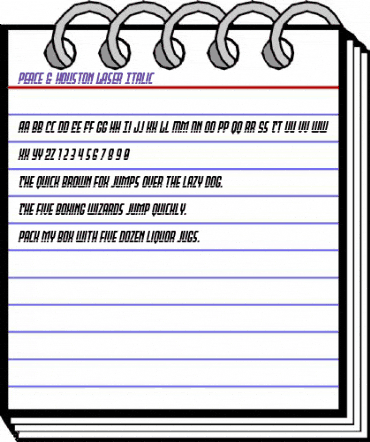 Peace & Houston Laser Italic Regular animated font preview Peace & Houston Laser Italic Regular animated font preview