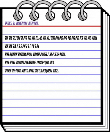 Peace & Houston Leftalic Regular animated font preview Peace & Houston Leftalic Regular animated font preview