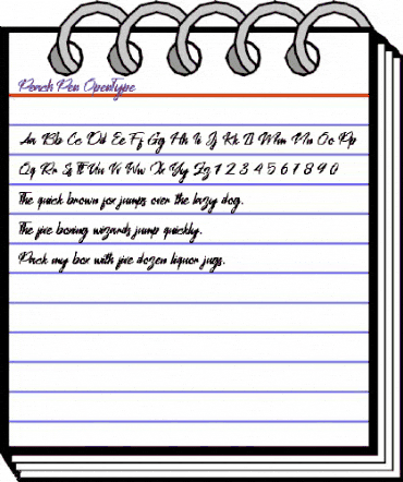 Peach Pen Regular animated font preview