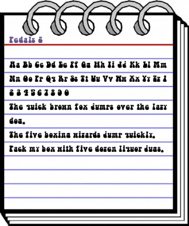 Pedals 2 Regular animated font preview Pedals 2 Regular animated font preview