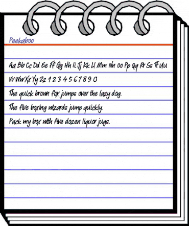 Peekaboo Regular animated font preview Peekaboo Regular animated font preview