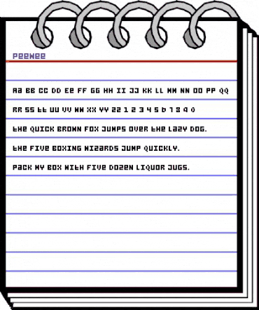 PeeWee Regular animated font preview PeeWee Regular animated font preview