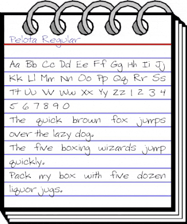 Pelota Regular animated font preview Pelota Regular animated font preview