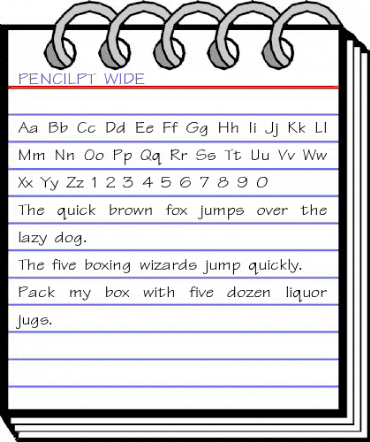 PENCILPT WIDE Normal animated font preview PENCILPT WIDE Normal animated font preview