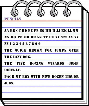 Pencils Regular animated font preview Pencils Regular animated font preview