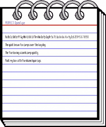 PERFECT Regular animated font preview