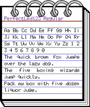PerfectLed123 Regular animated font preview PerfectLed123 Regular animated font preview
