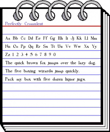 Perfectly Cromulent Regular animated font preview Perfectly Cromulent Regular animated font preview