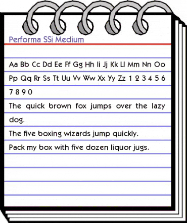 Performa SSi Medium animated font preview Performa SSi Medium animated font preview