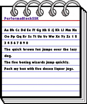 PerformaBlackSSK Regular animated font preview PerformaBlackSSK Regular animated font preview