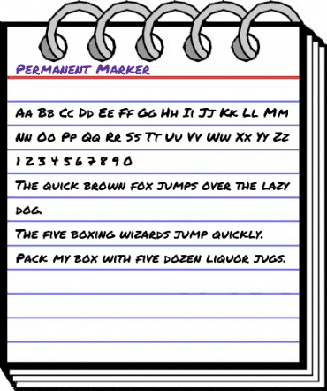 Permanent Marker Regular animated font preview Permanent Marker Regular animated font preview