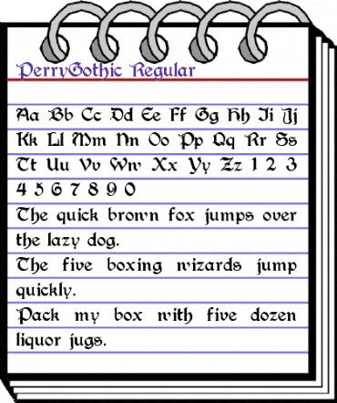 PerryGothic Regular animated font preview PerryGothic Regular animated font preview