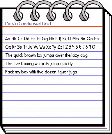 Persia-Condensed Bold animated font preview Persia-Condensed Bold animated font preview