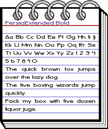 PersiaExtended Bold animated font preview PersiaExtended Bold animated font preview